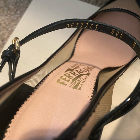 Salvatore Ferragamo black and pink retro Heels 7.5 - Picture 9 of 16